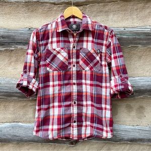 Women’s Timberland Plaid Button-up Shirt Size L